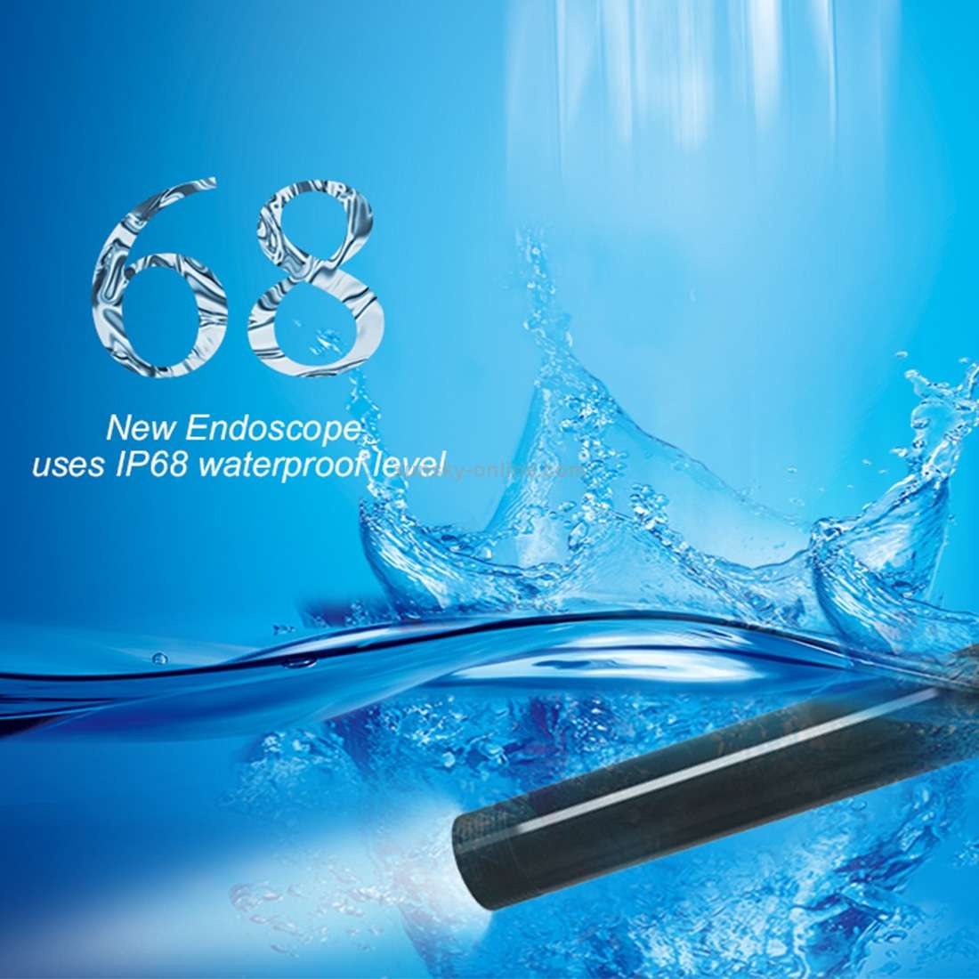 Y101 8mm Spiral Head 3 In 1 Waterproof Digital Endoscope Inspection Camera, Length: 10m Hard Cable