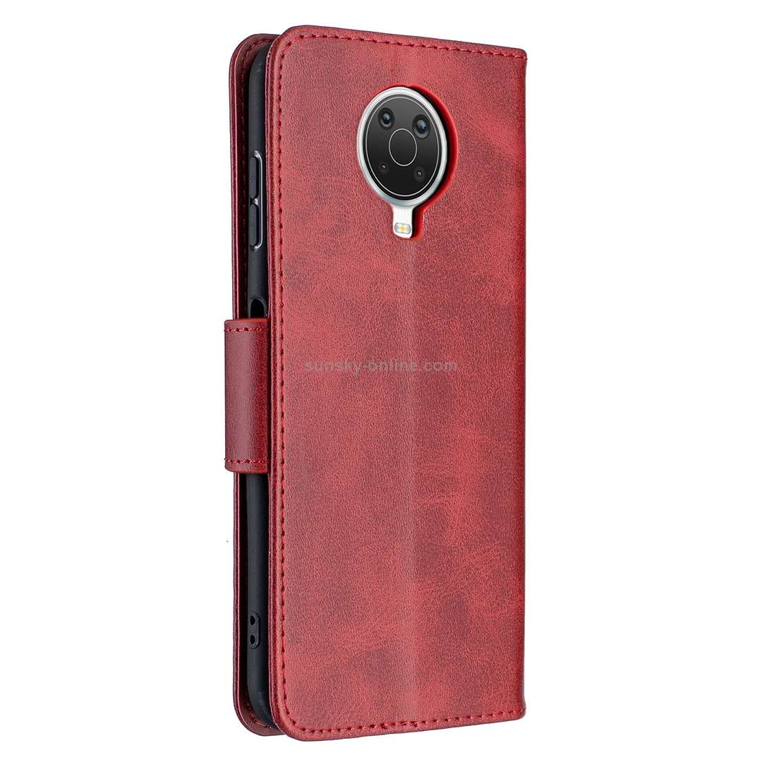 For Nokia G20 / G10 Retro Lambskin Texture Pure Color Horizontal Flip PU Leather Case with Holder