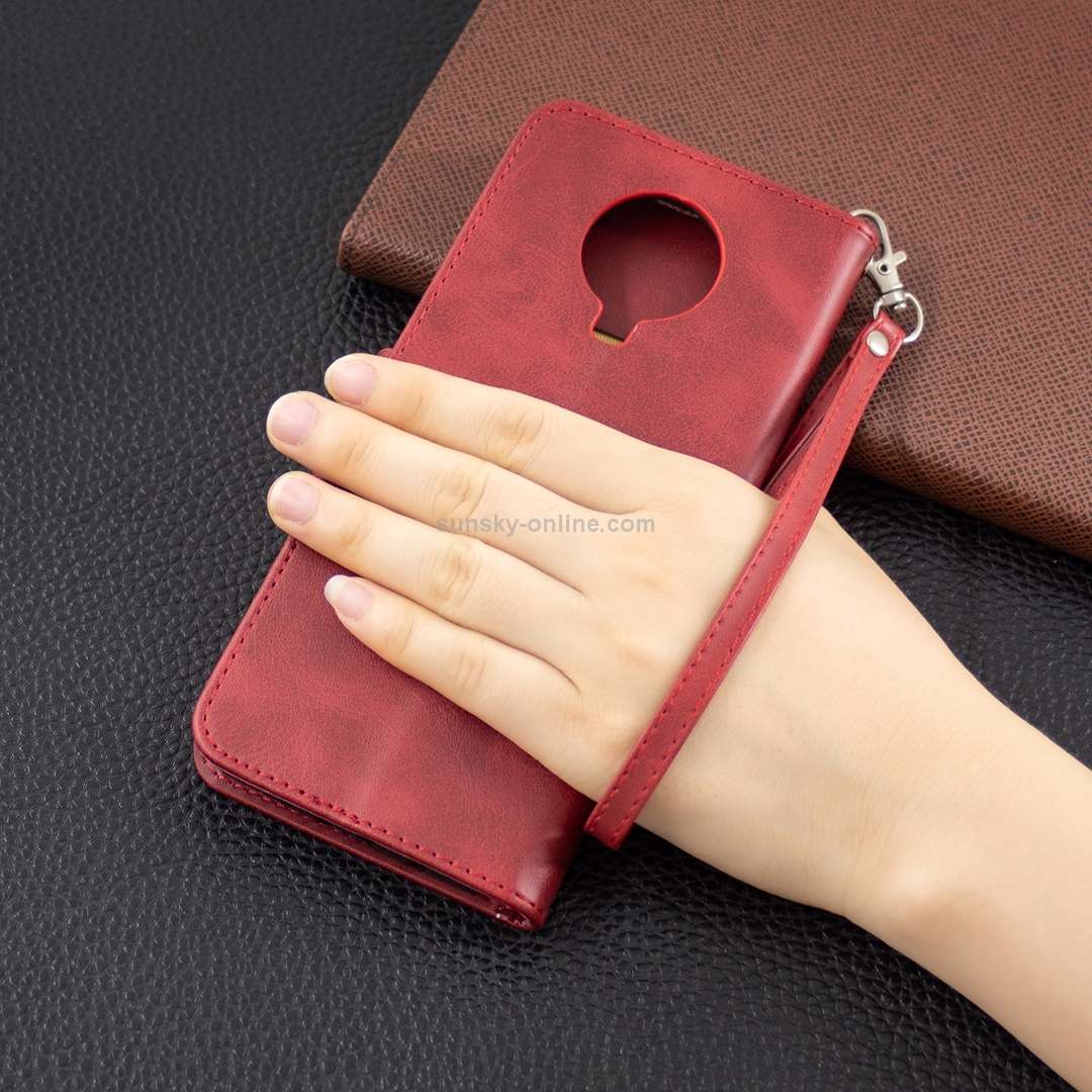 For Nokia G20 / G10 Retro Lambskin Texture Pure Color Horizontal Flip PU Leather Case with Holder
