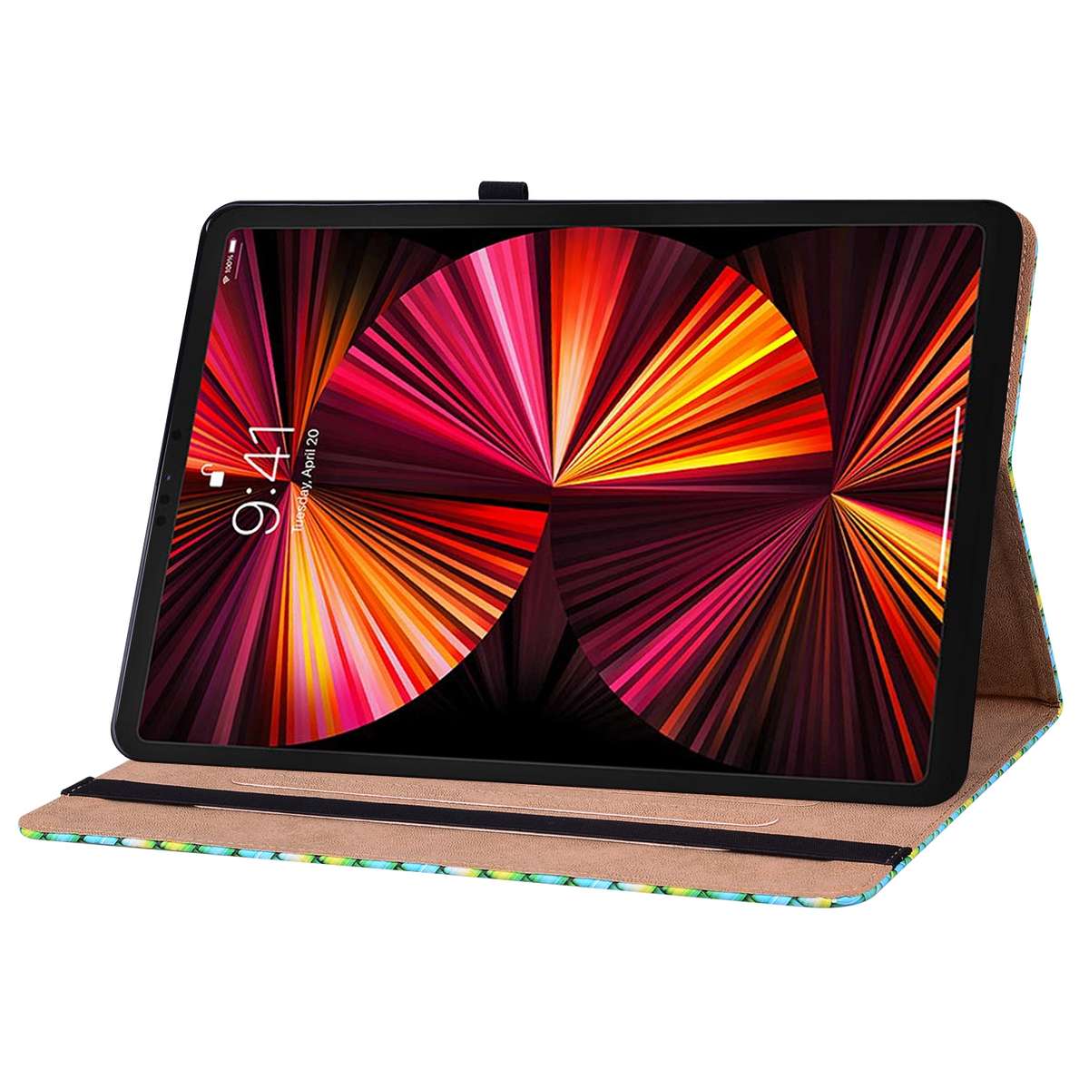 Color Weave Smart Leather Tablet Case For iPad Pro 11 2021 / 2020 / 2018 / Air 2020 10.9 (Green)