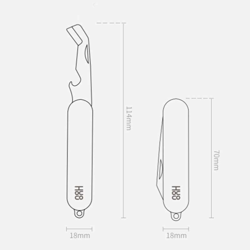 Original Xiaomi Youpin Huohou Mini Unpacking Foldable Knife(Black)