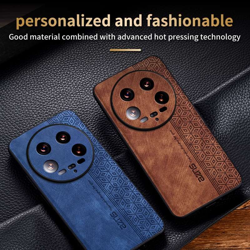 For Xiaomi 14 Ultra AZNS 3D Embossed Skin Feel Phone Case(Sapphire Blue)