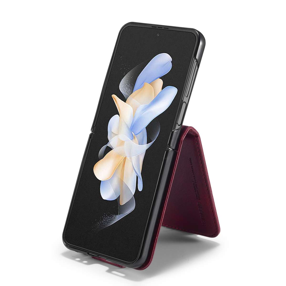 For Samsung Galaxy Z Flip5 LC.IMEEKE RFID Anti-theft Leather Phone Case(Red)
