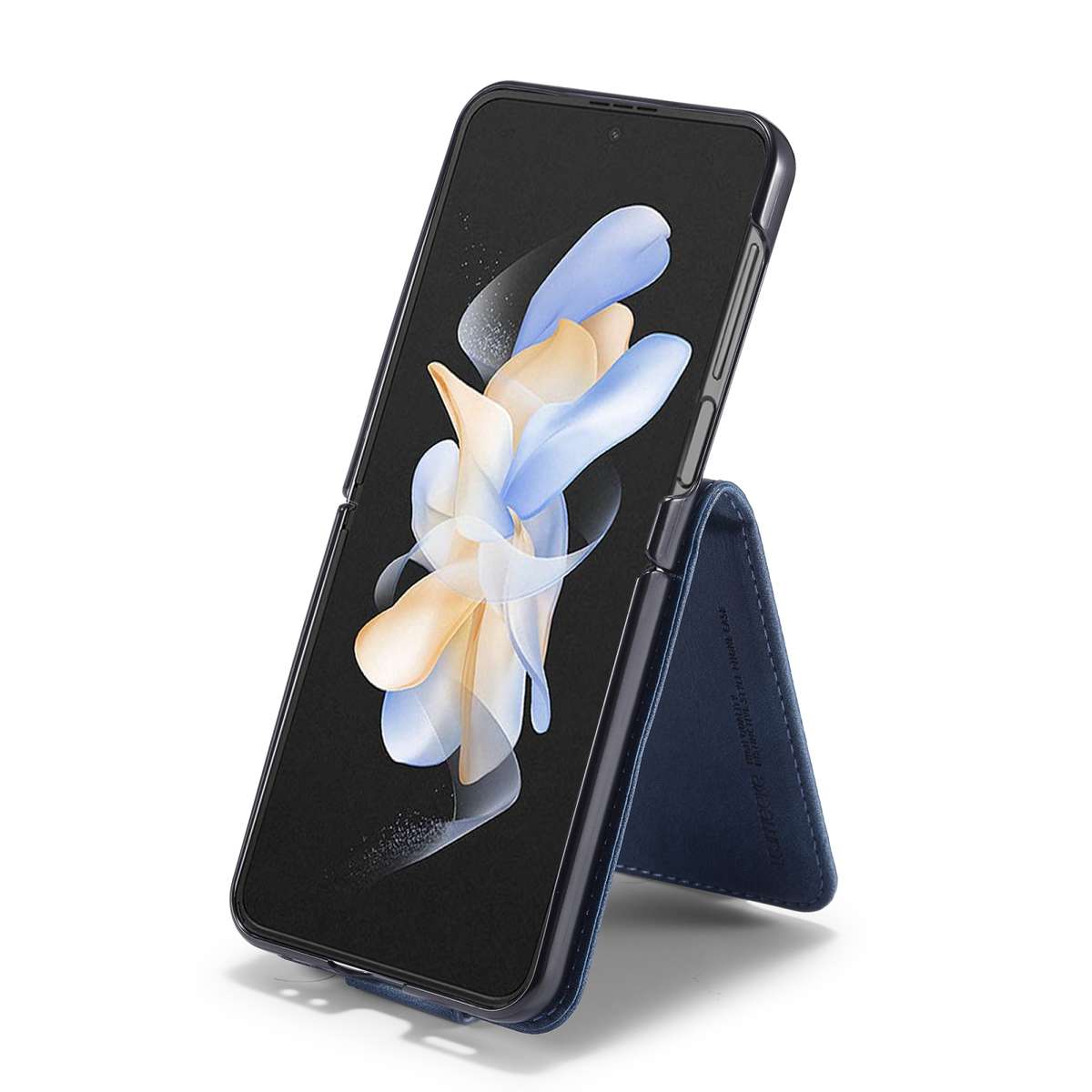 For Samsung Galaxy Z Flip5 LC.IMEEKE RFID Anti-theft Leather Phone Case(Blue)