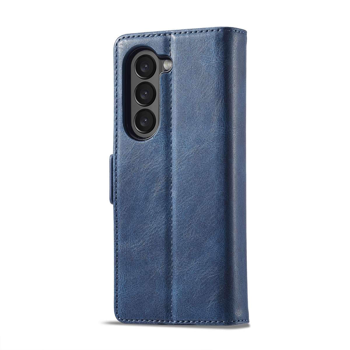 For Samsung Galaxy Z Fold5 LC.IMEEKE RFID Anti-theft Leather Phone Case(Blue)
