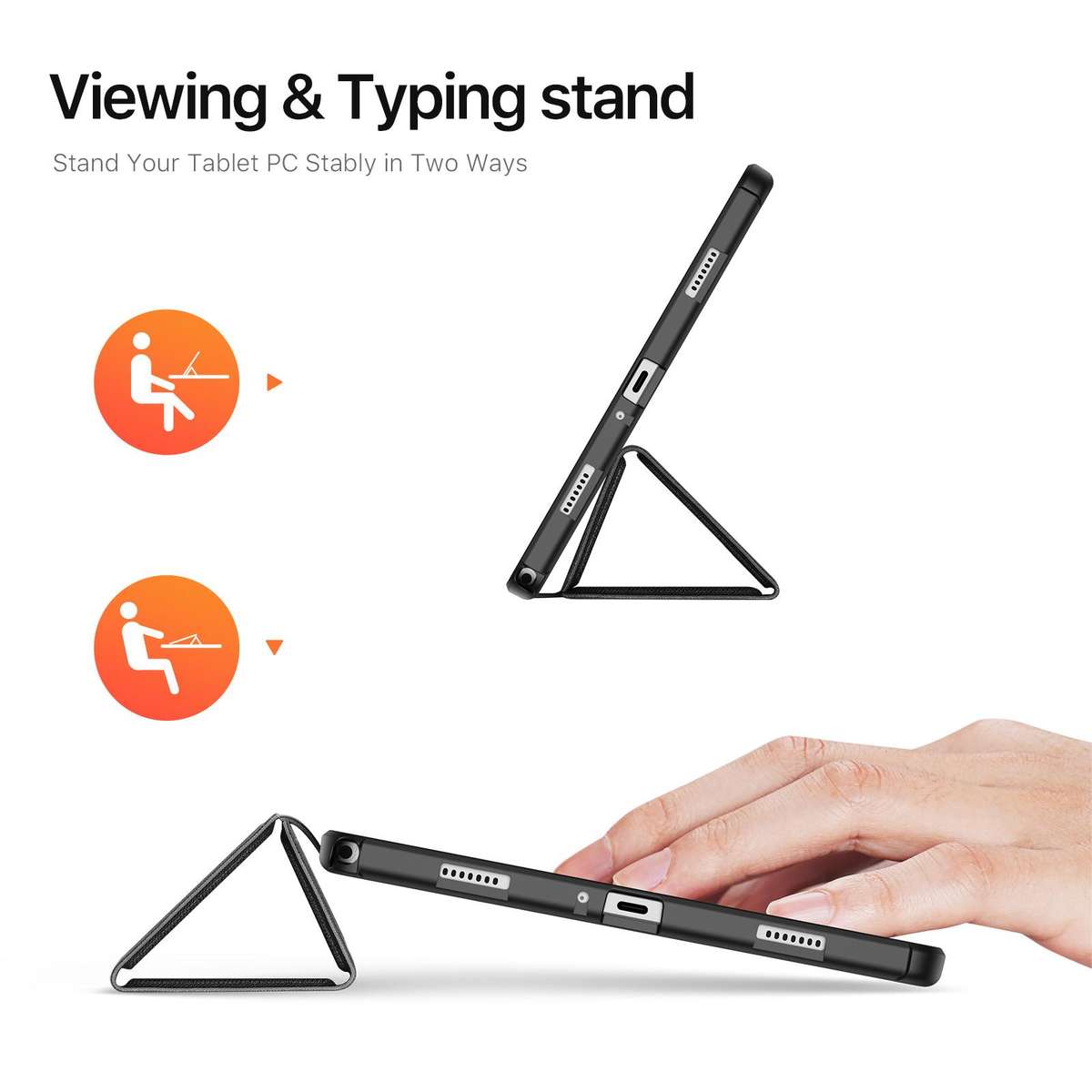 For Samsung Galaxy Tab A11+ / A9+ DUX DUCIS Domo Series Magnetic Flip Leather Tablet Case(Black)