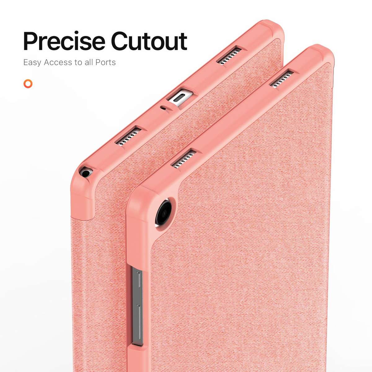 For Samsung Galaxy Tab A11+ / A9+ DUX DUCIS Domo Series Magnetic Flip Leather Tablet Case(Pink)