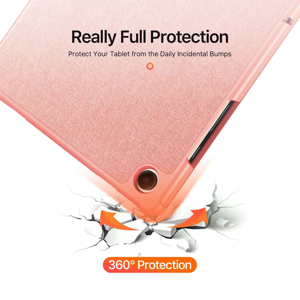For Samsung Galaxy Tab A11+ / A9+ DUX DUCIS Domo Series Magnetic Flip Leather Tablet Case(Pink)