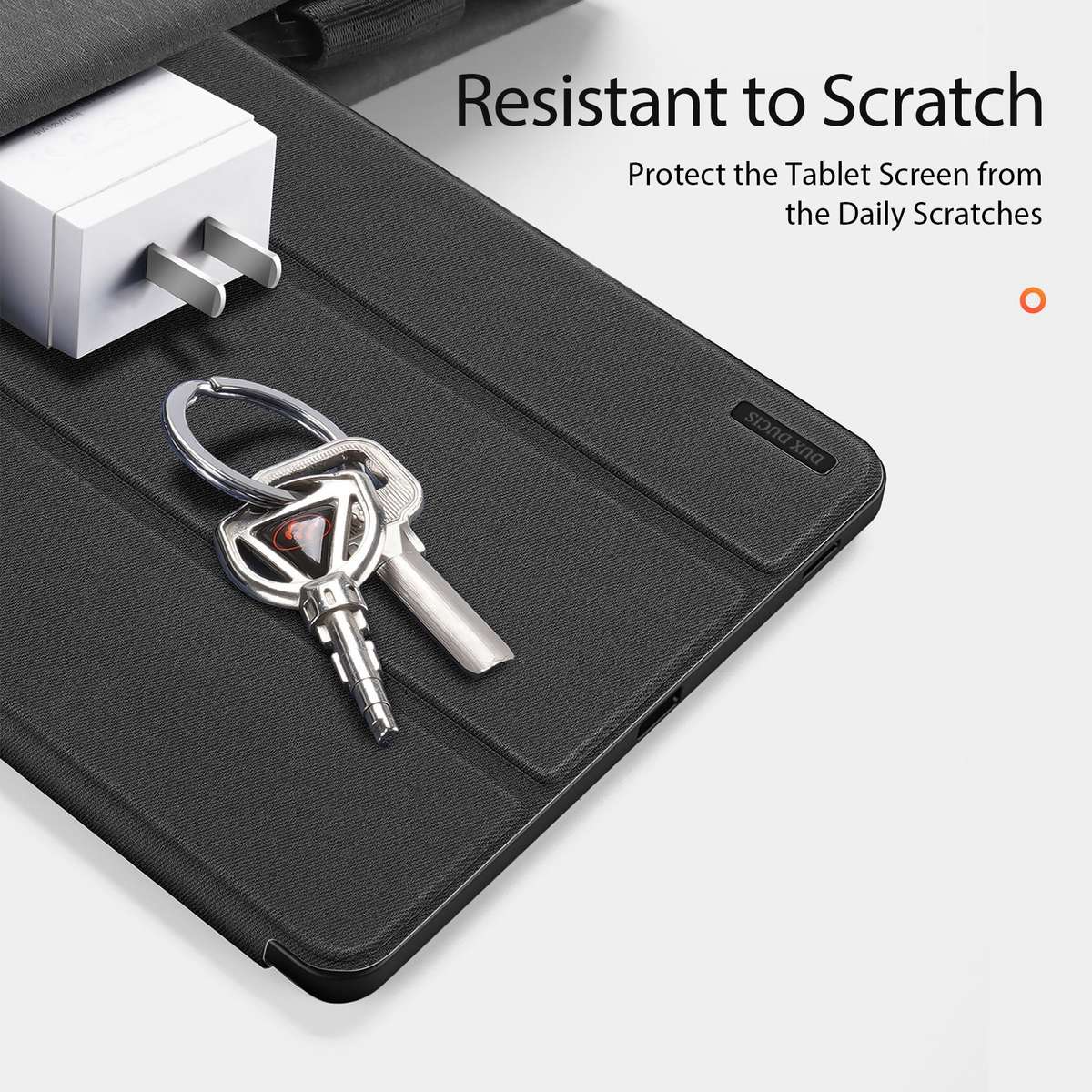 For Samsung Galaxy Tab S9 FE / S10 FE DUX DUCIS Domo Series Magnetic Flip Leather Tablet Case(Blac