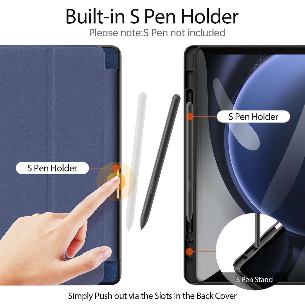 For Samsung Galaxy Tab S9 FE / S10 FE DUX DUCIS Domo Series Magnetic Flip Leather Tablet Case(Blue