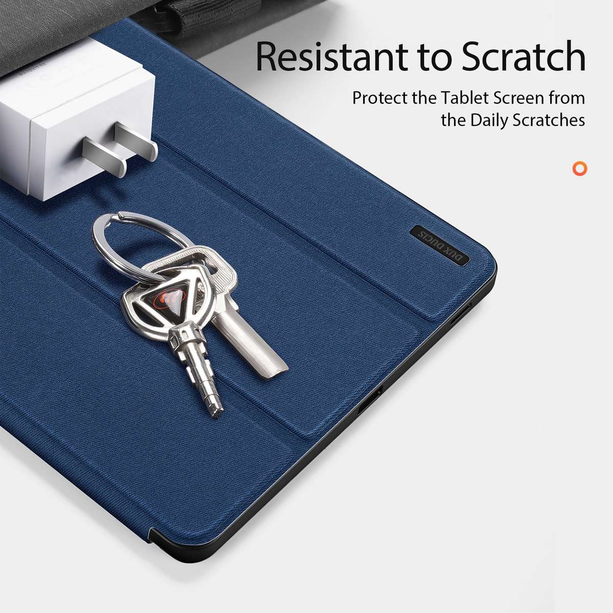 For Samsung Galaxy Tab S9 FE / S10 FE DUX DUCIS Domo Series Magnetic Flip Leather Tablet Case(Blue