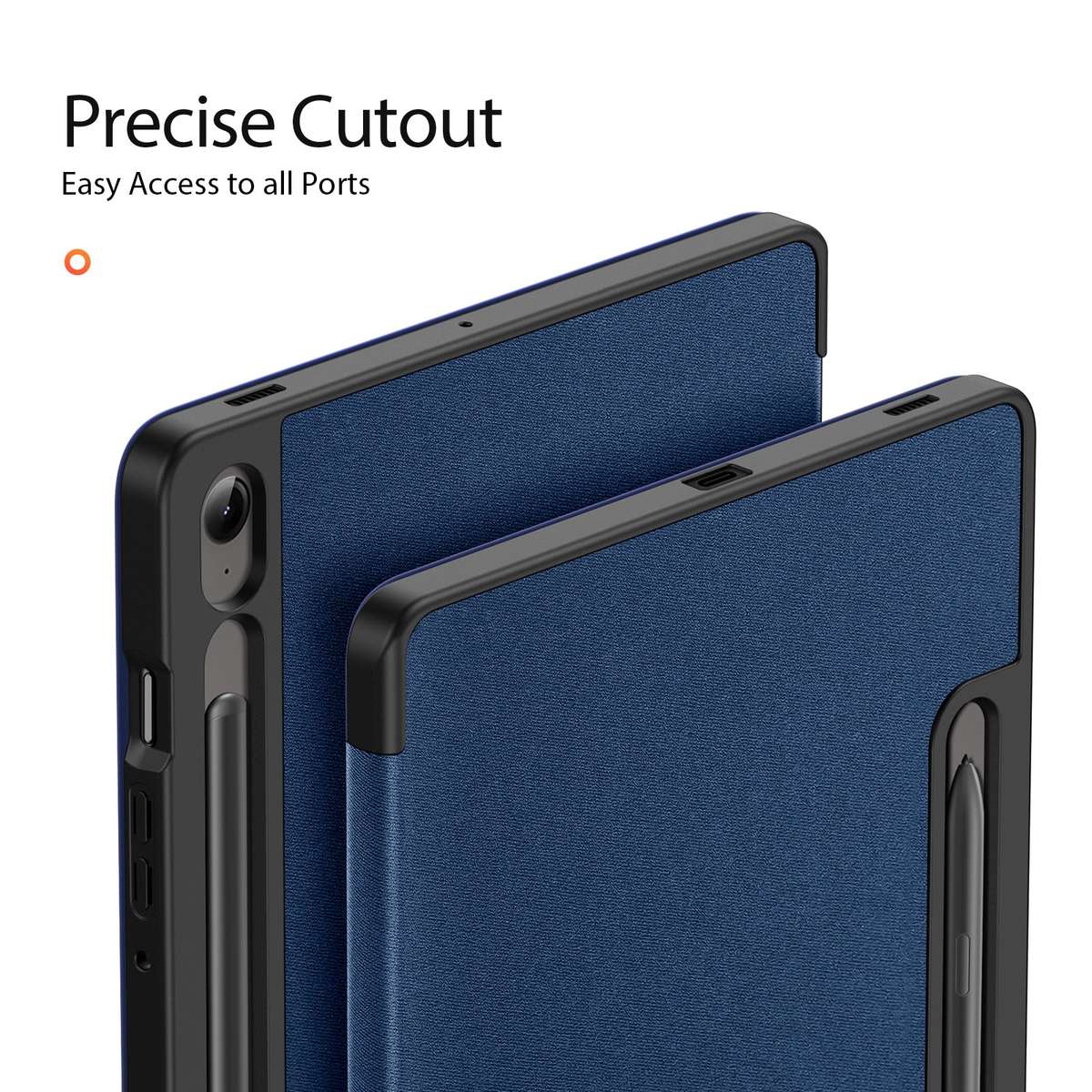 For Samsung Galaxy Tab S9 FE / S10 FE DUX DUCIS Domo Series Magnetic Flip Leather Tablet Case(Blue