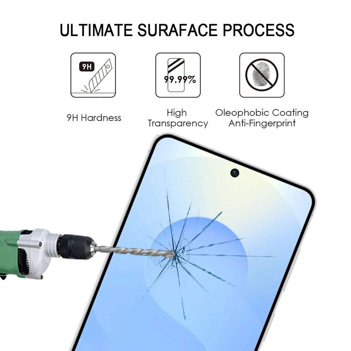 For Samsung Galaxy S26 5G Full Glue Screen Tempered Glass Film, Support Fingerprint Unlocking
