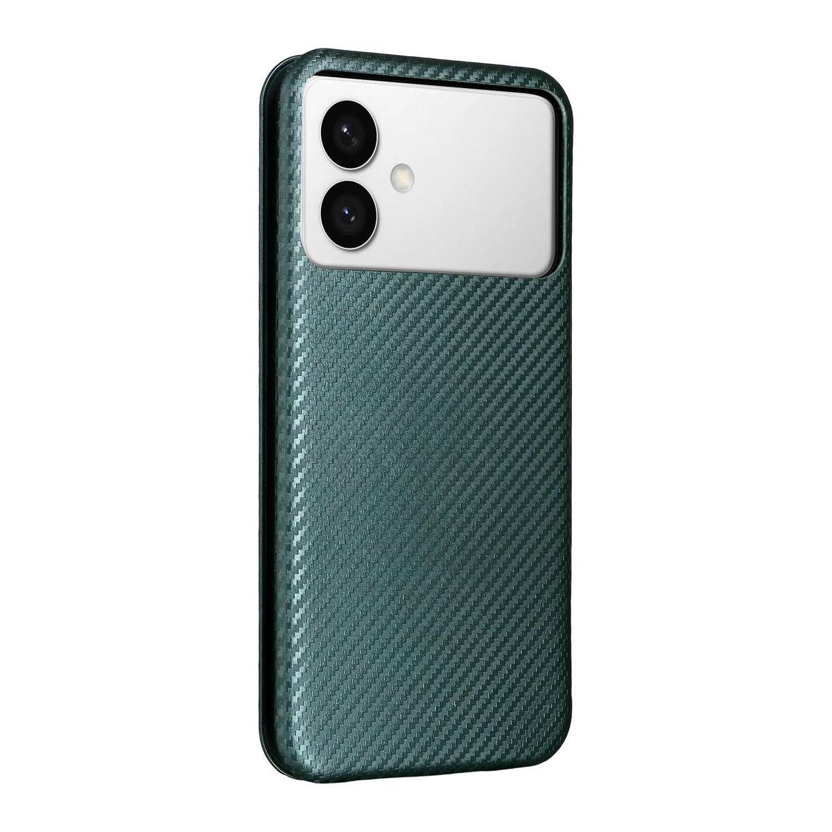 For Samsung Galaxy S26 Edge 5G Carbon Fiber Texture Flip Leather Phone Case(Green)