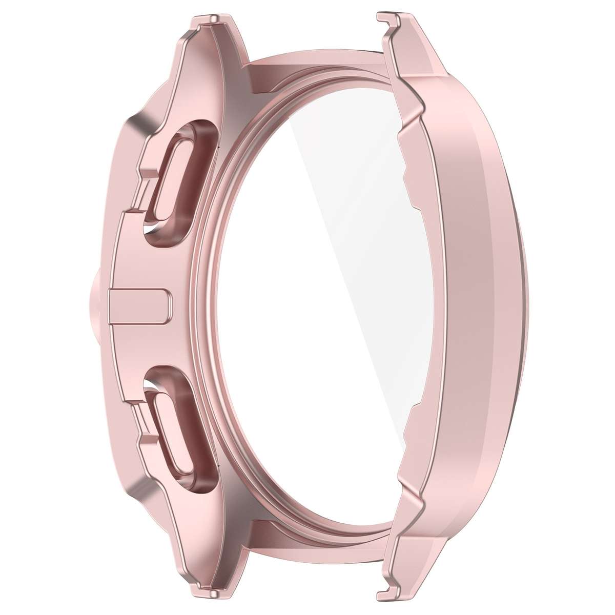 For Sansung Galaxy Watch 7 44mm PC + Tempered Film Integrated Watch Protective Case(Pink)