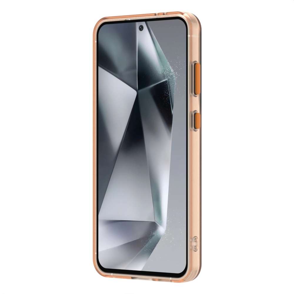 For Samsung Galaxy S24 FE 5G Candy PC Hybrid TPU Shockproof Phone Case(Orange)