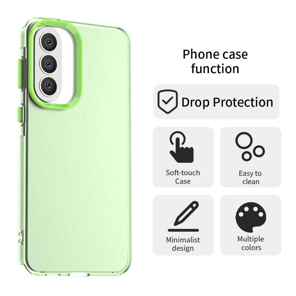 For Samsung Galaxy A57 5G Candy PC Hybrid TPU Shockproof Phone Case(Green)