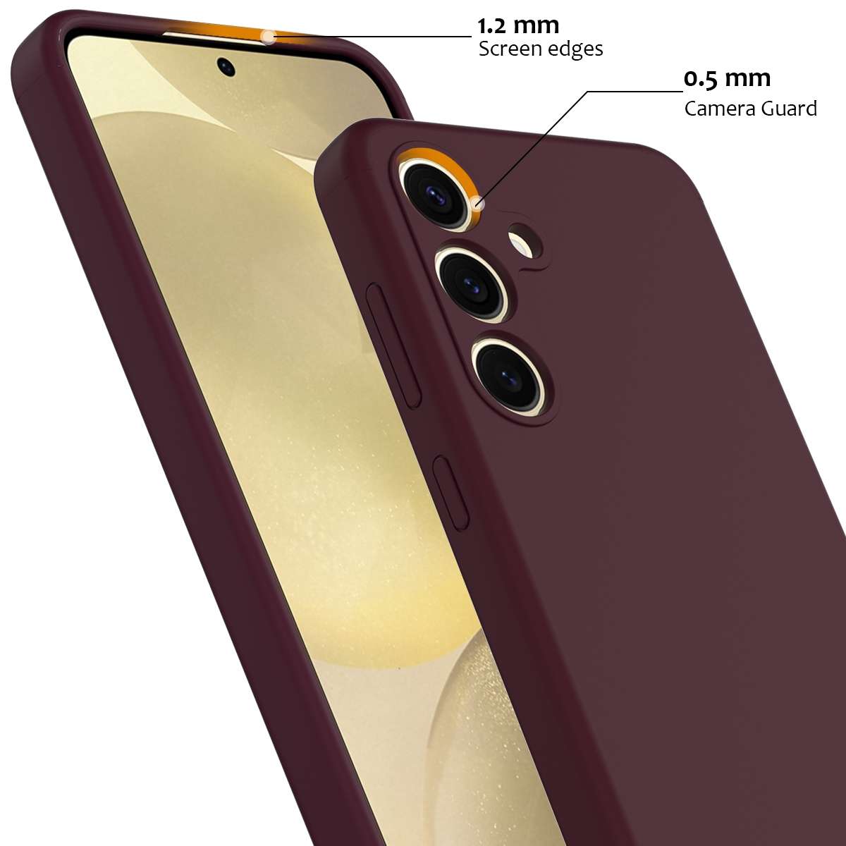 For Samsung Galaxy S24 5G Shockproof Silicone Magsafe Phone Case(Plum Color)