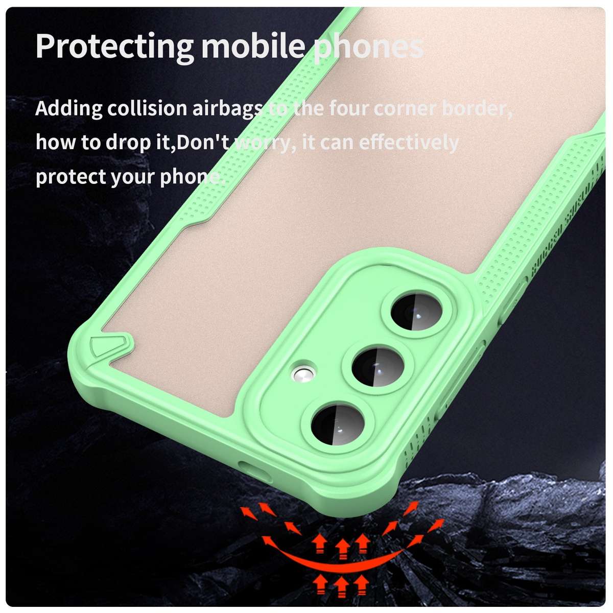 For Samsung Galaxy S24+ 5G Armor Glaze PC Hybrid TPU Phone Case(Green)