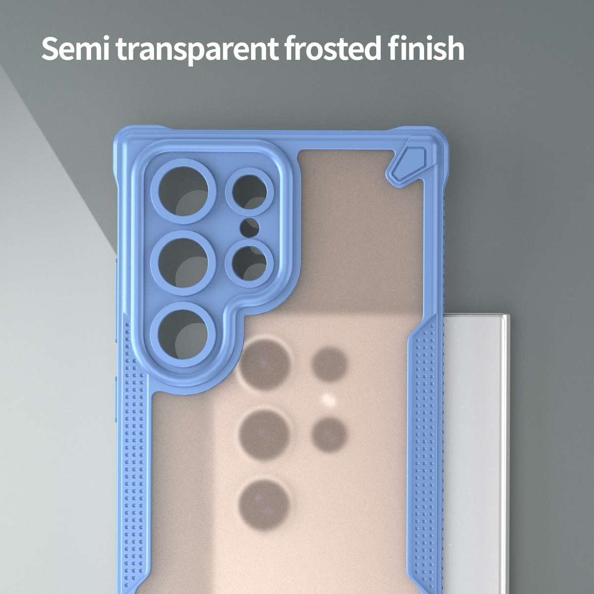 For Samsung Galaxy S24 Ultra 5G Armor Glaze PC Hybrid TPU Phone Case(Blue)