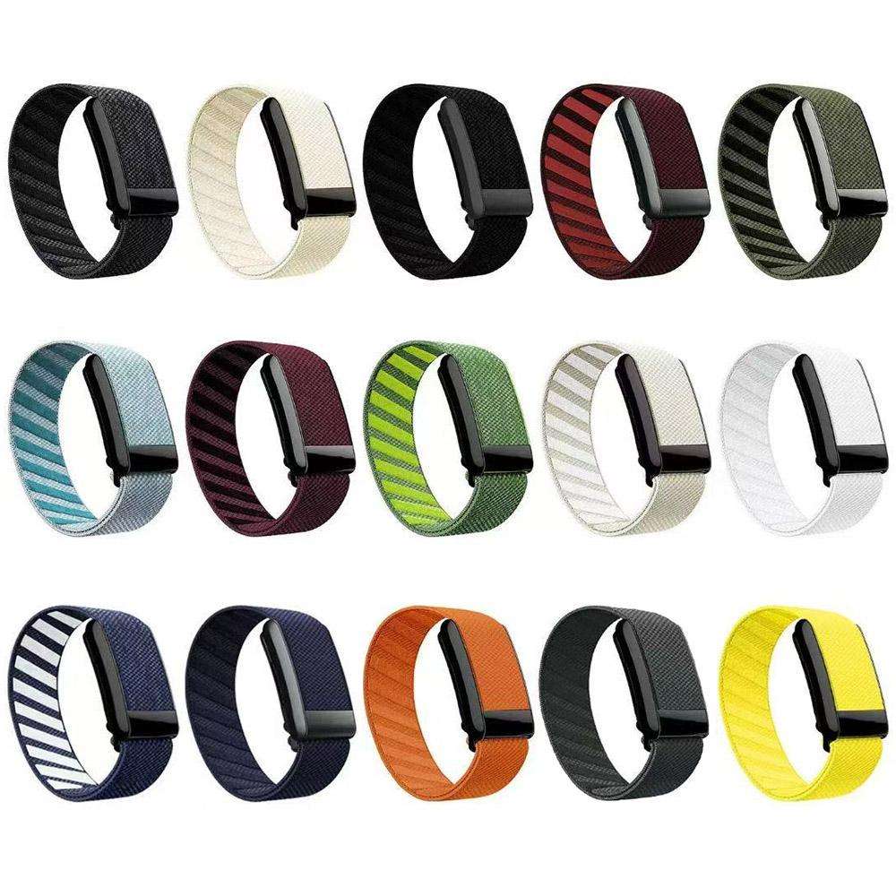 For WHOOP 4.0 Elastic Nylon Watch Band(Grey Green)
