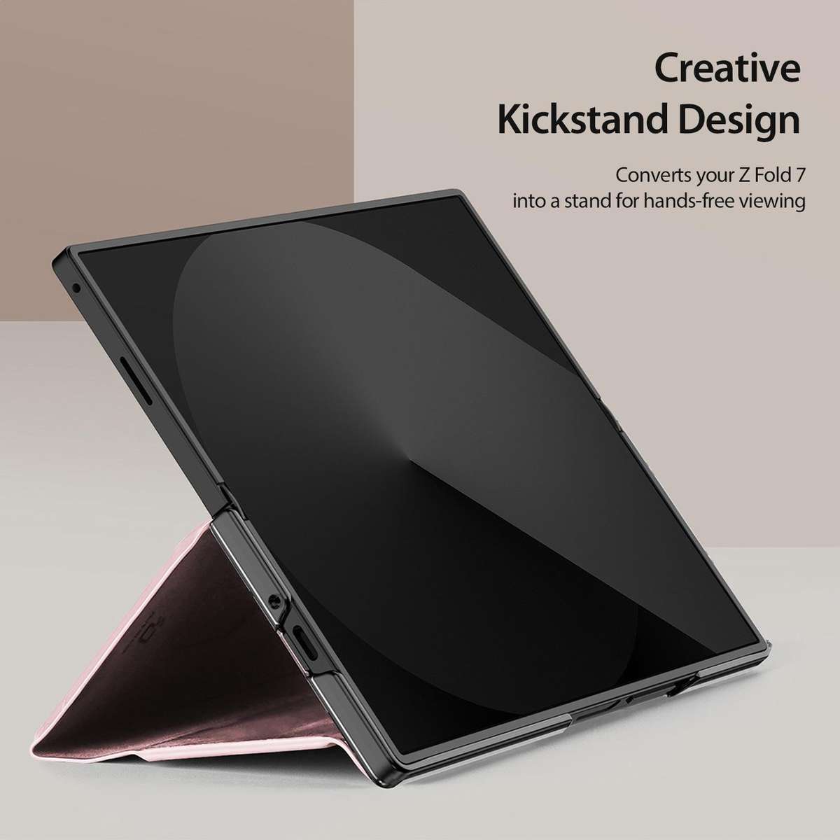 For Samsung Galaxy Z Fold7 5G DUX DUCIS Bril Series PU + TPU Phone Case(Pink)