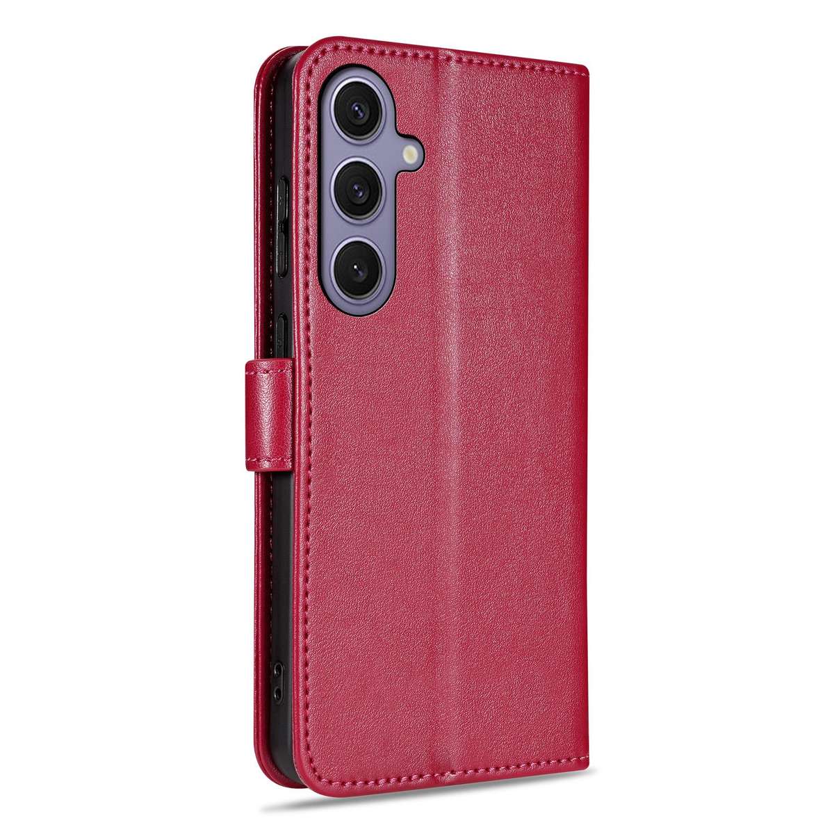 For Samsung Galaxy S23 FE 5G AZNS Sheepskin Texture Flip Leather Phone Case(Red)