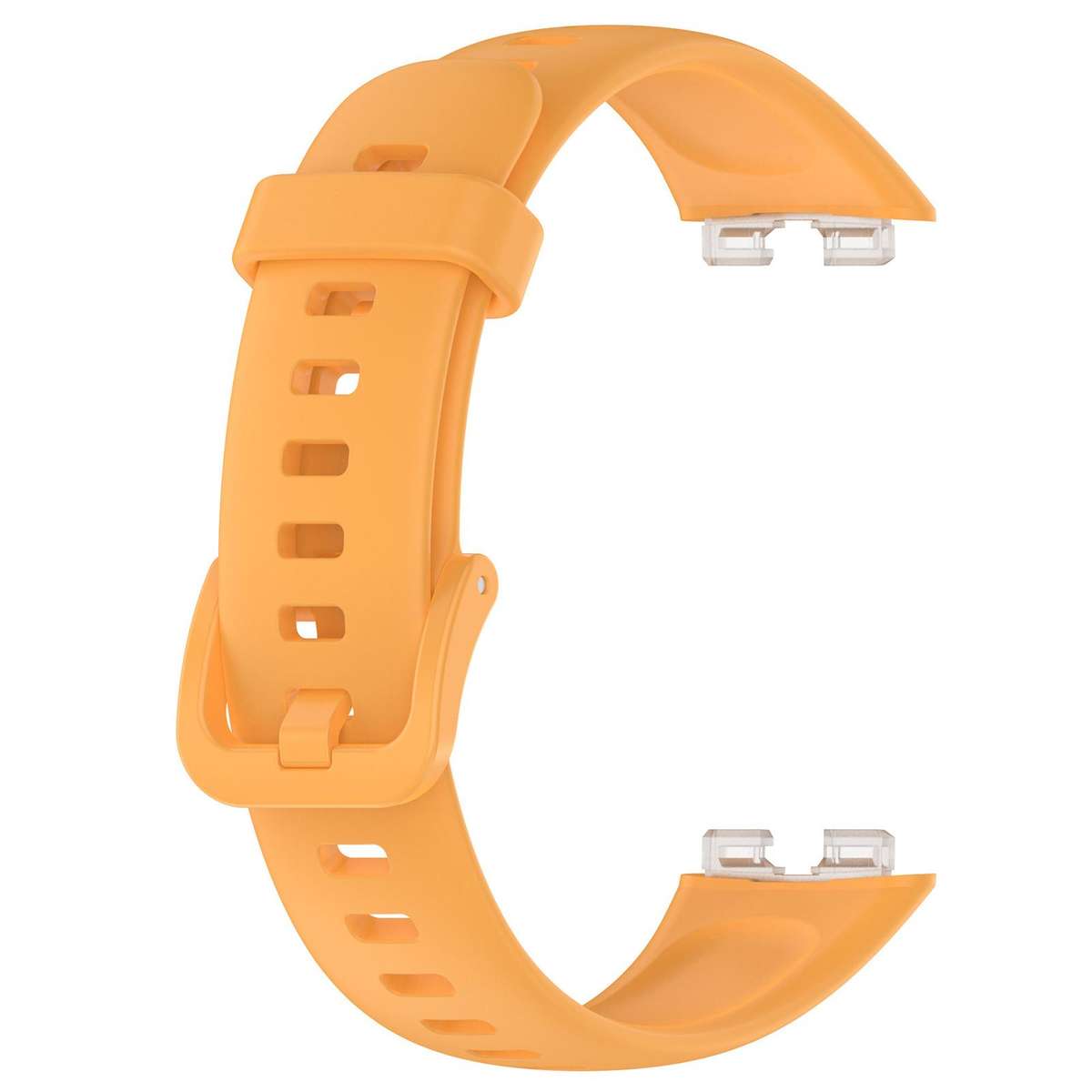 For Huawei Band 10 / 9 / 8 xDfind Nail Button Glossy Silicone Watch Band(Yellow)