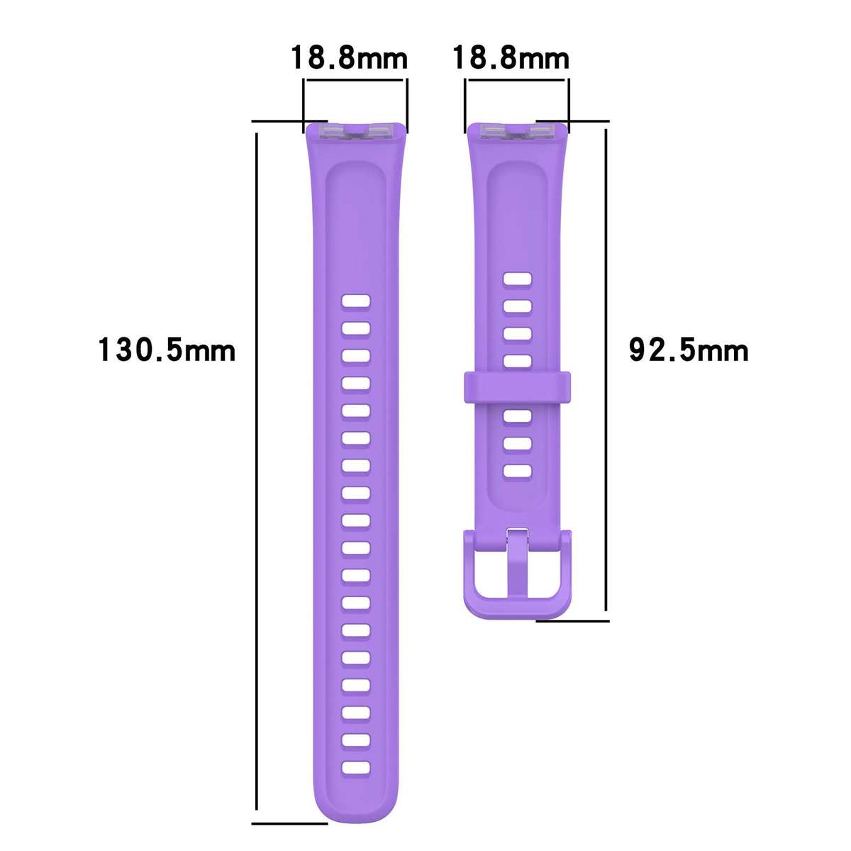 For Huawei Band 10 / 9 / 8 xDfind Nail Button Glossy Silicone Watch Band(Yellow)