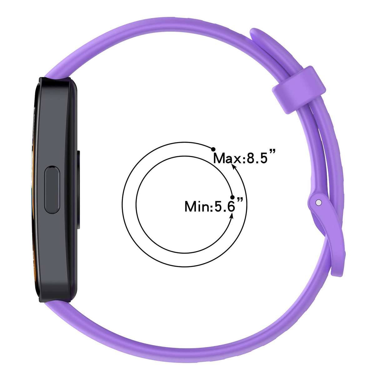 For Huawei Band 10 / 9 / 8 xDfind Nail Button Glossy Silicone Watch Band(Yellow)