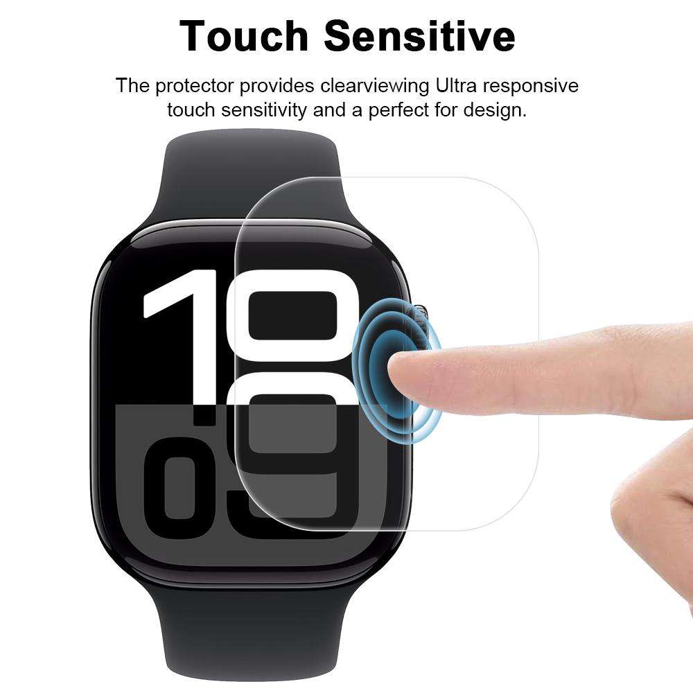 For Apple Watch Series 11 / 10 46mm 5pcs xDfind Soft Hydrogel Film Full Cover Front Protector
