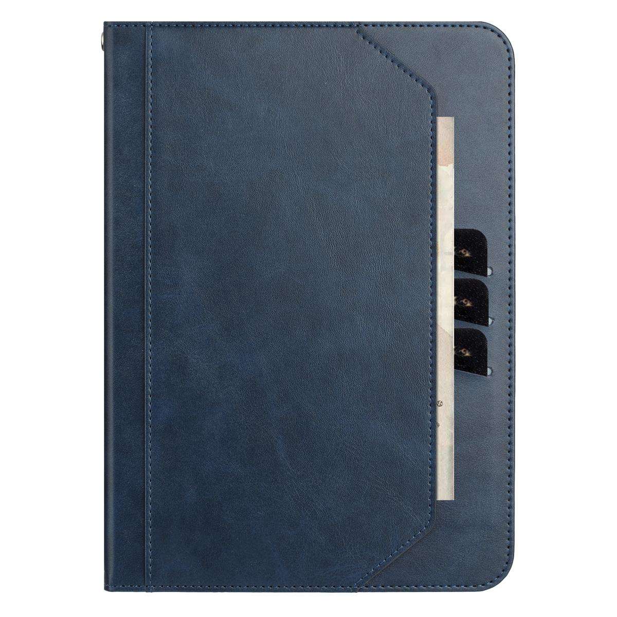 For Samsung Galaxy Tab S10+ / S9+ Multifunctional Wristband Leather Tablet Case(Dark Blue)