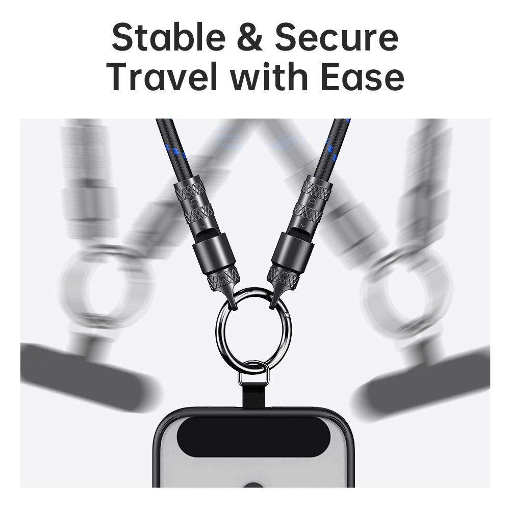 ROCK R15 Type-C to 8 Pin 27W Phone Lanyard Fast Charging Zinc Alloy Data Cable, Length:30cm(Creamy