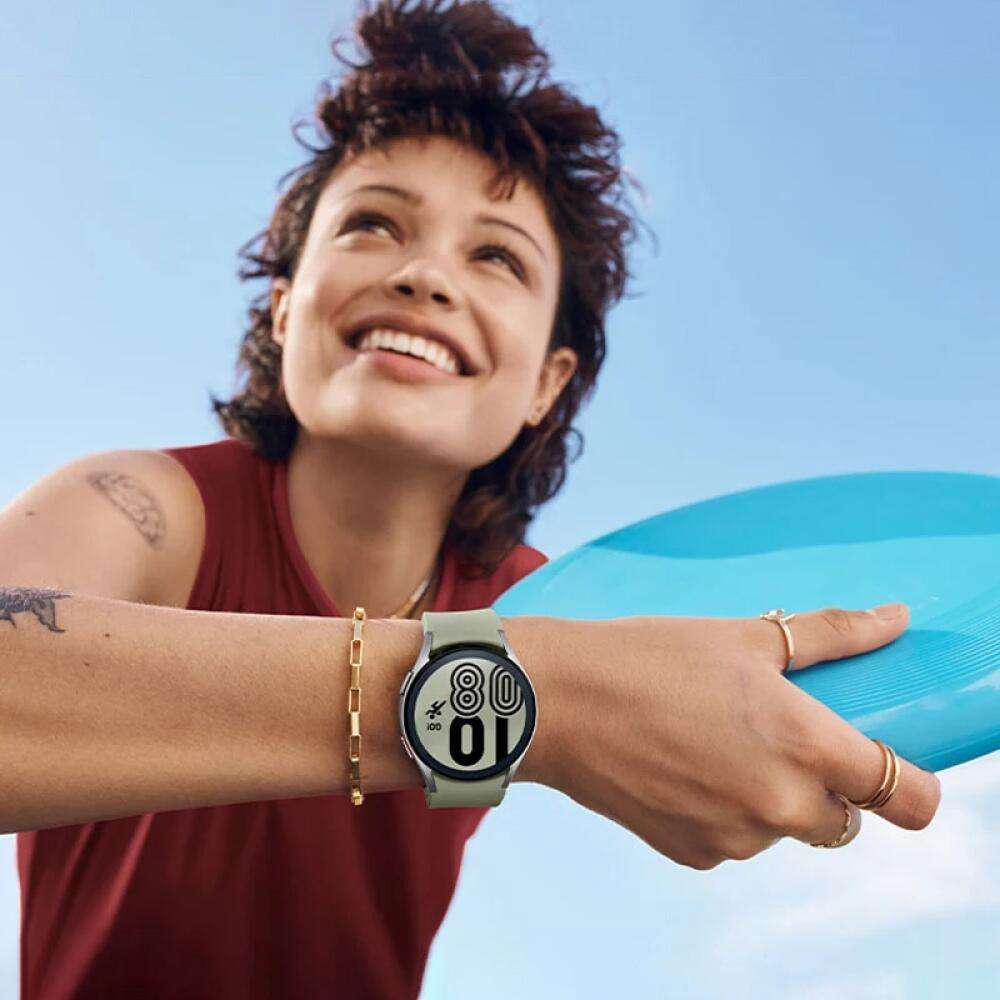 For Samsung Galaxy Watch 7 44mm Silicone Watch Band with TPU Case(Black)