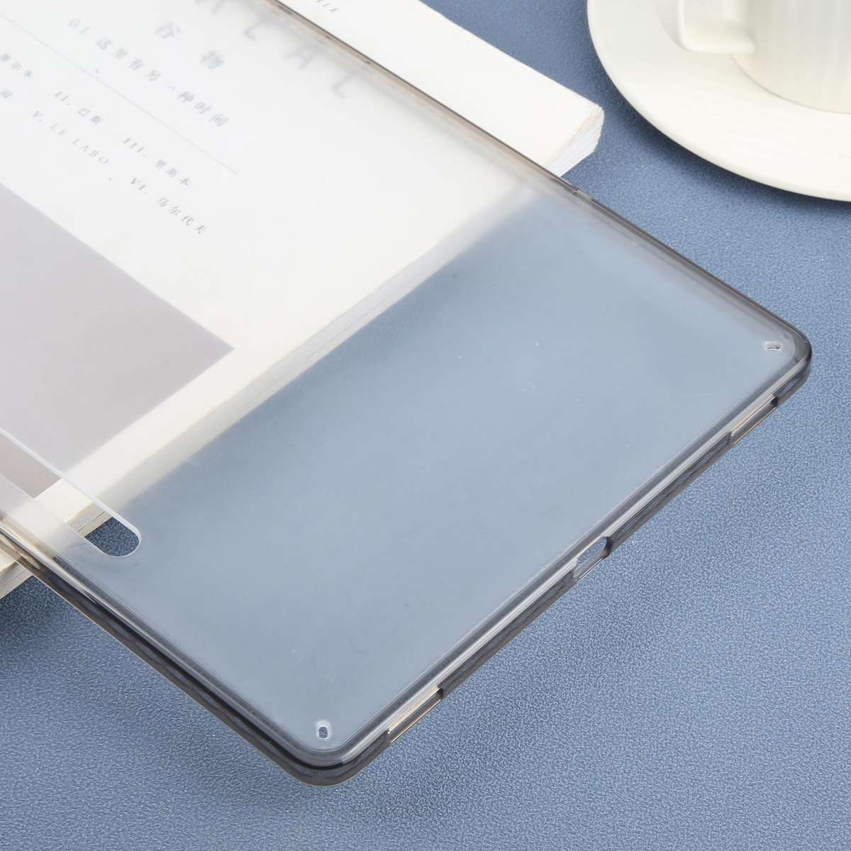 For Samsung Galaxy Tab S9+ / S10+ Color TPU Hybrid Clear Acrylic Tablet Case(Black)