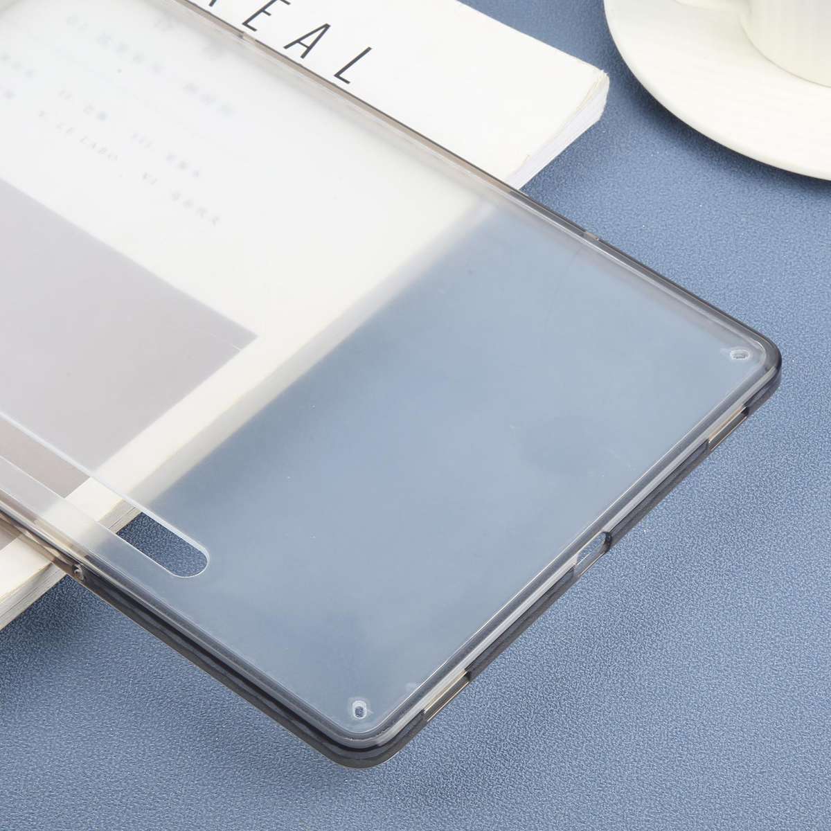 For Samsung Galaxy Tab S9 / S10 FE Color TPU Hybrid Clear Acrylic Tablet Case(Black)