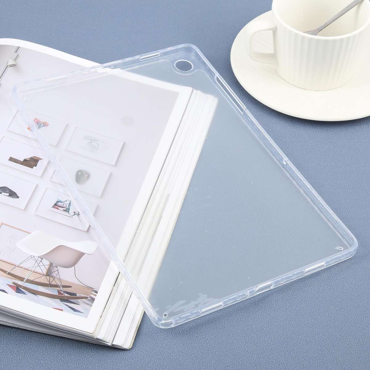 For Samsung Galaxy Tab A11+ / A9+ Color TPU Hybrid Clear Acrylic Tablet Case(Transparent)
