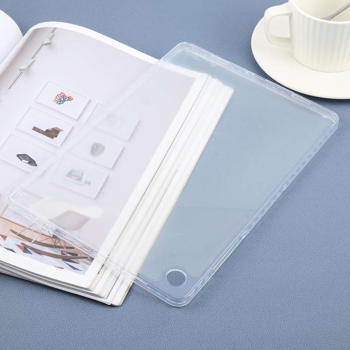For Samsung Galaxy Tab A11+ / A9+ Color TPU Hybrid Clear Acrylic Tablet Case(Transparent)