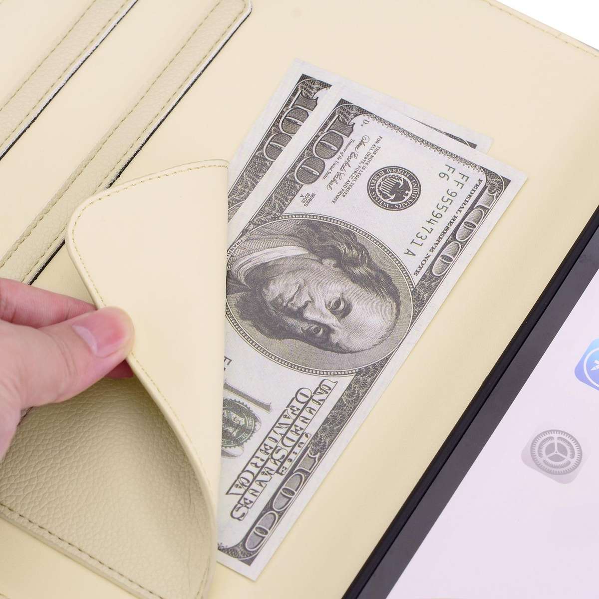 For Amazon Kindle Scribe 10.2 2022 / 2024 Cat Skin-feel Litchi Leather Tablet Case(Apricot White)