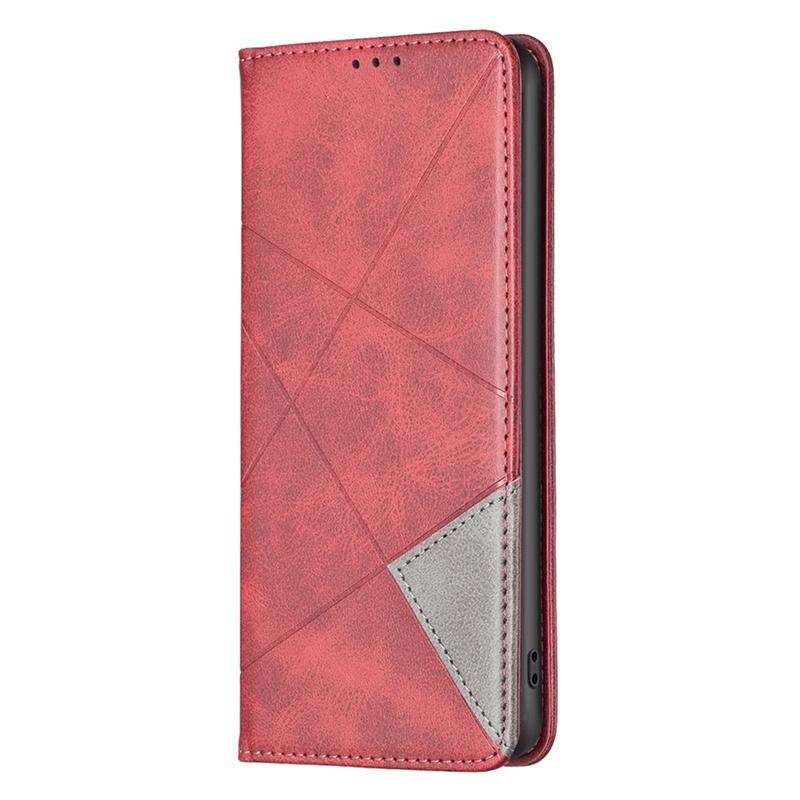 For Samsung Galaxy S26 Ultra 5G Rhombus Texture Magnetic Leather Phone Case(Red)