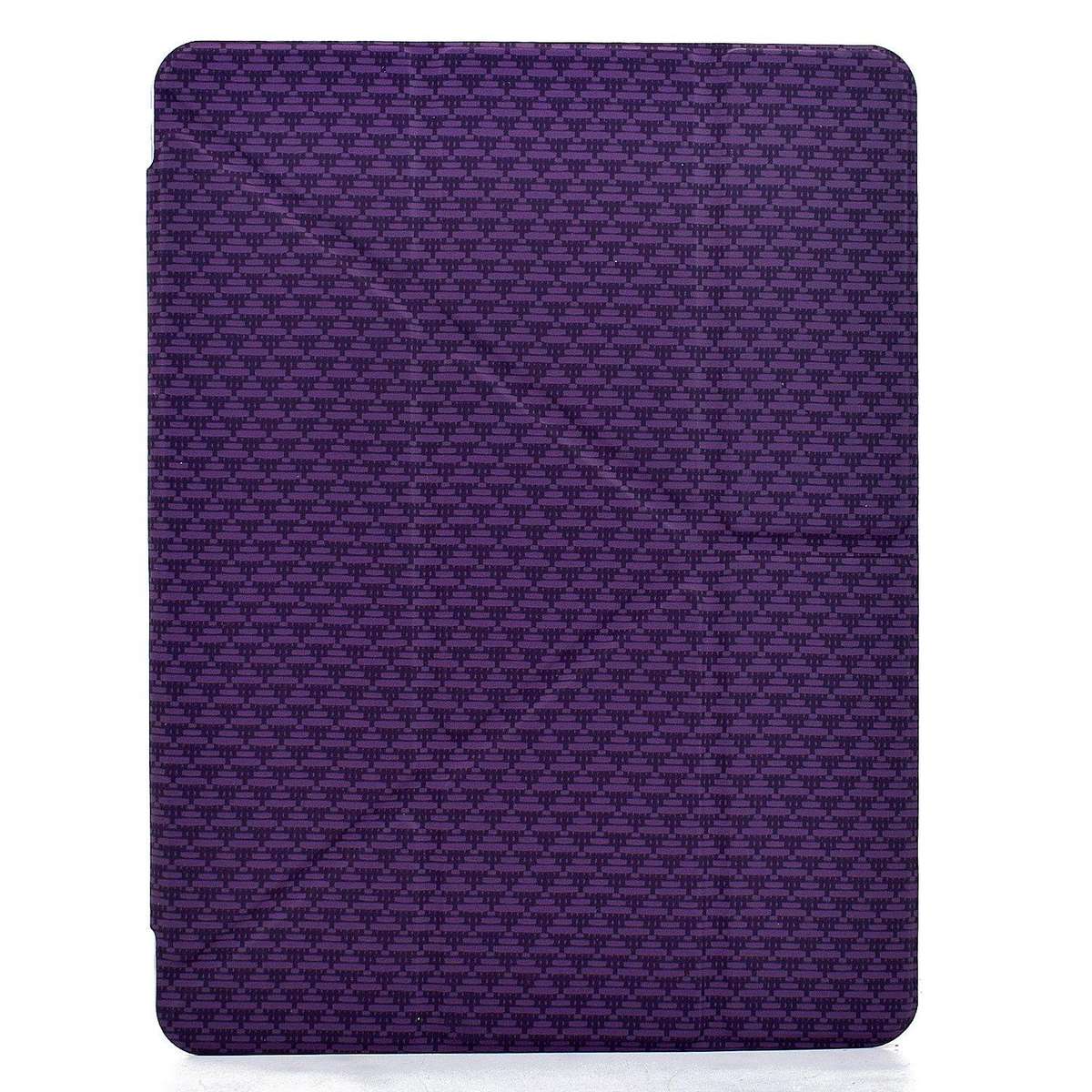 For Samsung Galaxy Tab S10 FE / S9 Y-Fold Pyramid Texture Smart Leather Tablet Case(Purple)