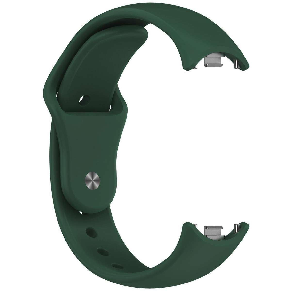 For Xiaomi Smart Band 10 / 9 / 8 xDfind Reverse Buckle Silicone Watch Band(Pine Green)