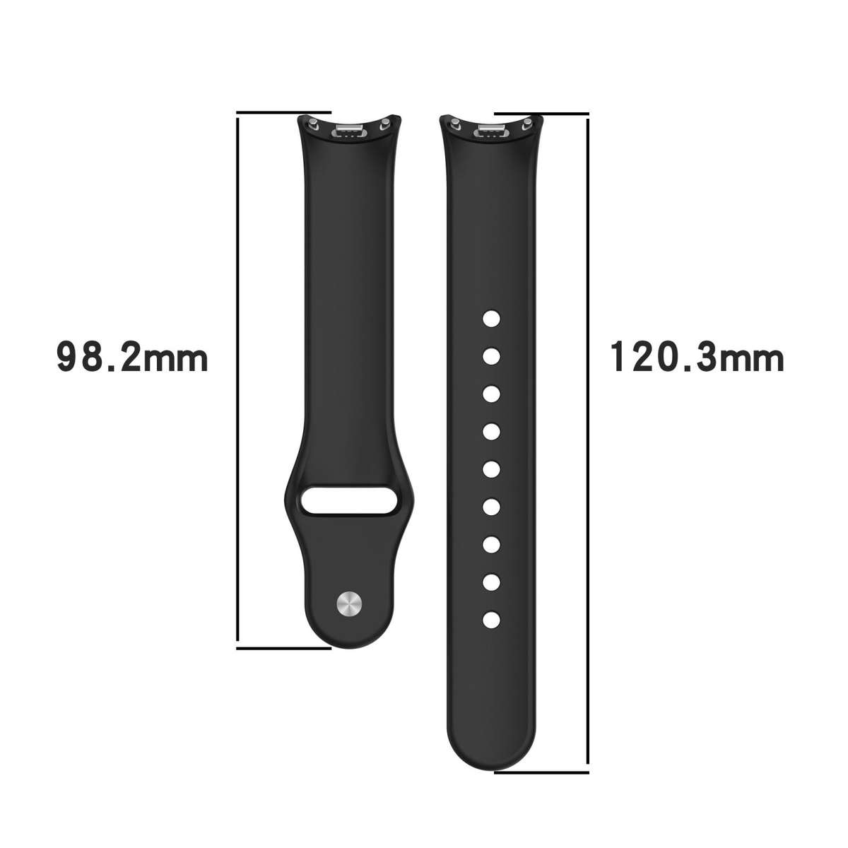 For Xiaomi Smart Band 10 / 9 / 8 xDfind Reverse Buckle Silicone Watch Band(Pine Green)