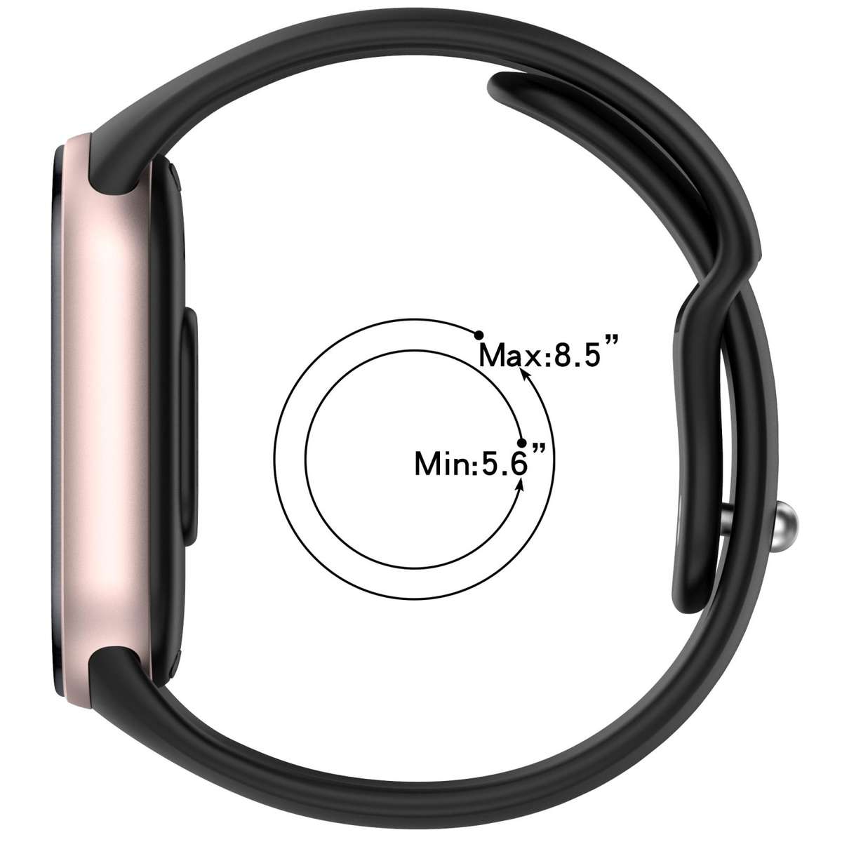 For Xiaomi Smart Band 10 / 9 / 8 xDfind Reverse Buckle Silicone Watch Band(Pine Green)