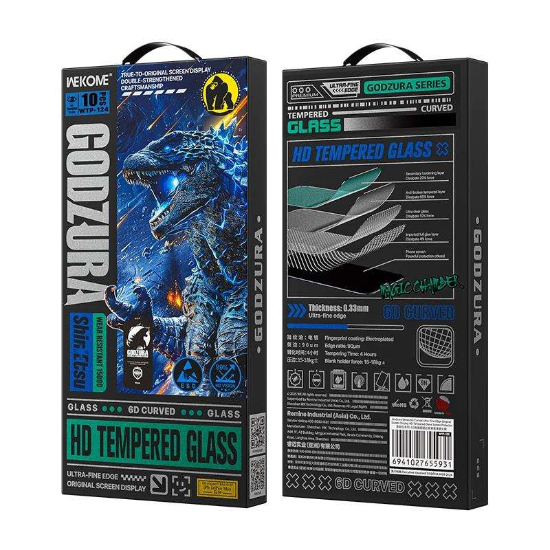 For iPhone 14 / 13 / 13 Pro WK WTP-124 10pcs 6D Curved Ultra-Fine Edge HD Full-Screen Tempered Gla