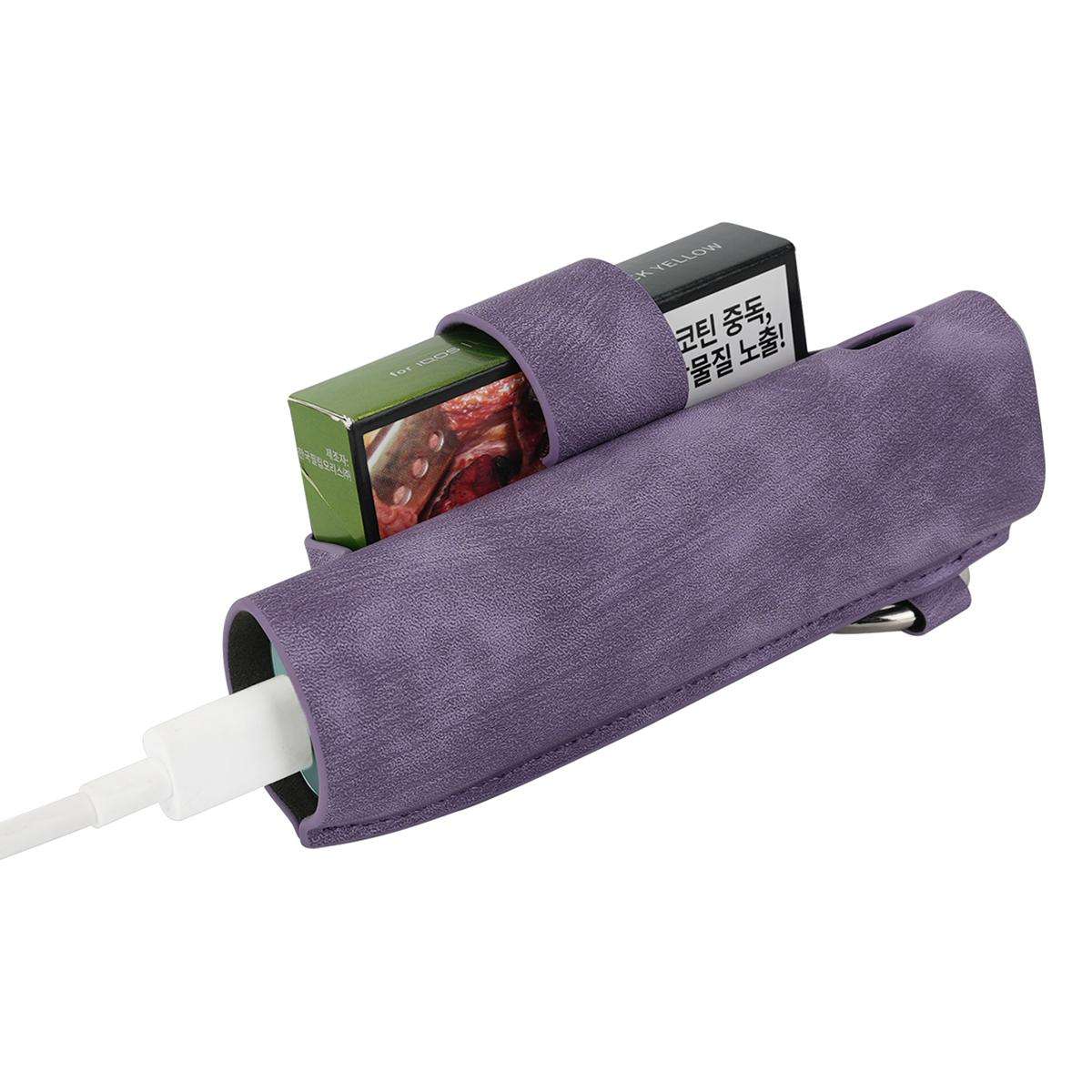 For IQOS ILUMA One / ILUMA i One Portable Retro Pattern Electronic Cigarette and Cigarette Leather