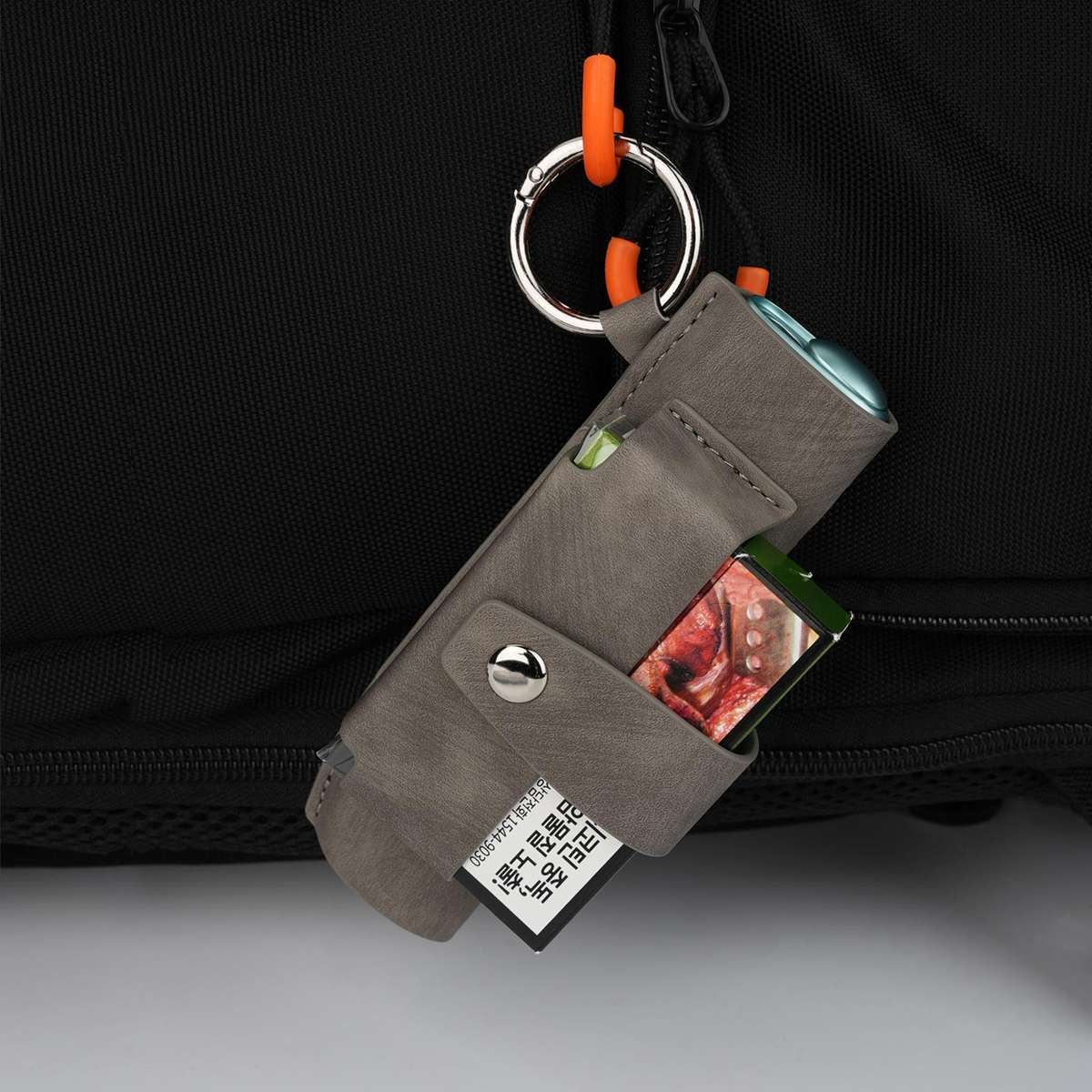 For IQOS ILUMA One / ILUMA i One Portable Retro Pattern Electronic Cigarette and Cigarette Leather