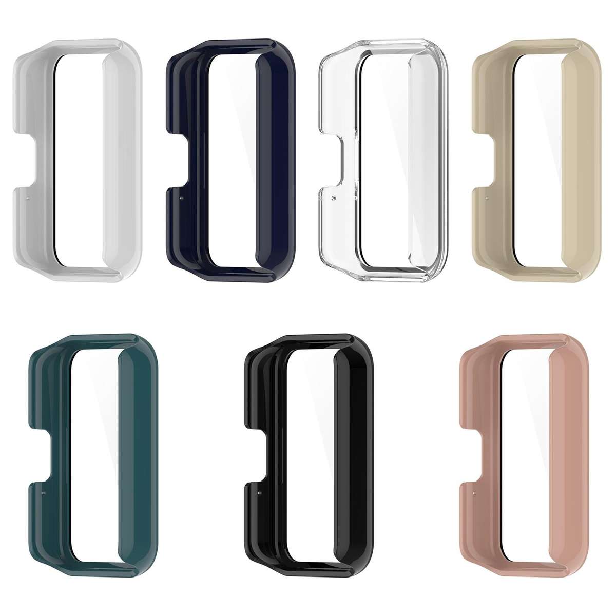 For Samsung Galaxy Fit3 xDfind Tempered Film Integrated PC Watch Protective Cover(Blue)