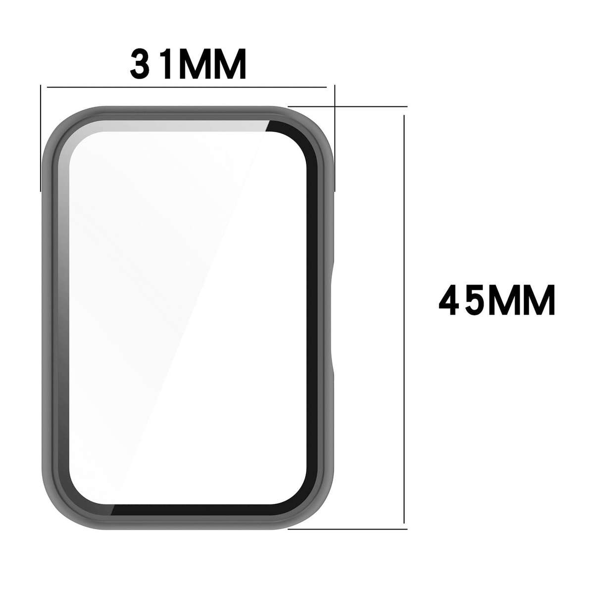 For Samsung Galaxy Fit3 xDfind Tempered Film Integrated PC Watch Protective Cover(Blue)