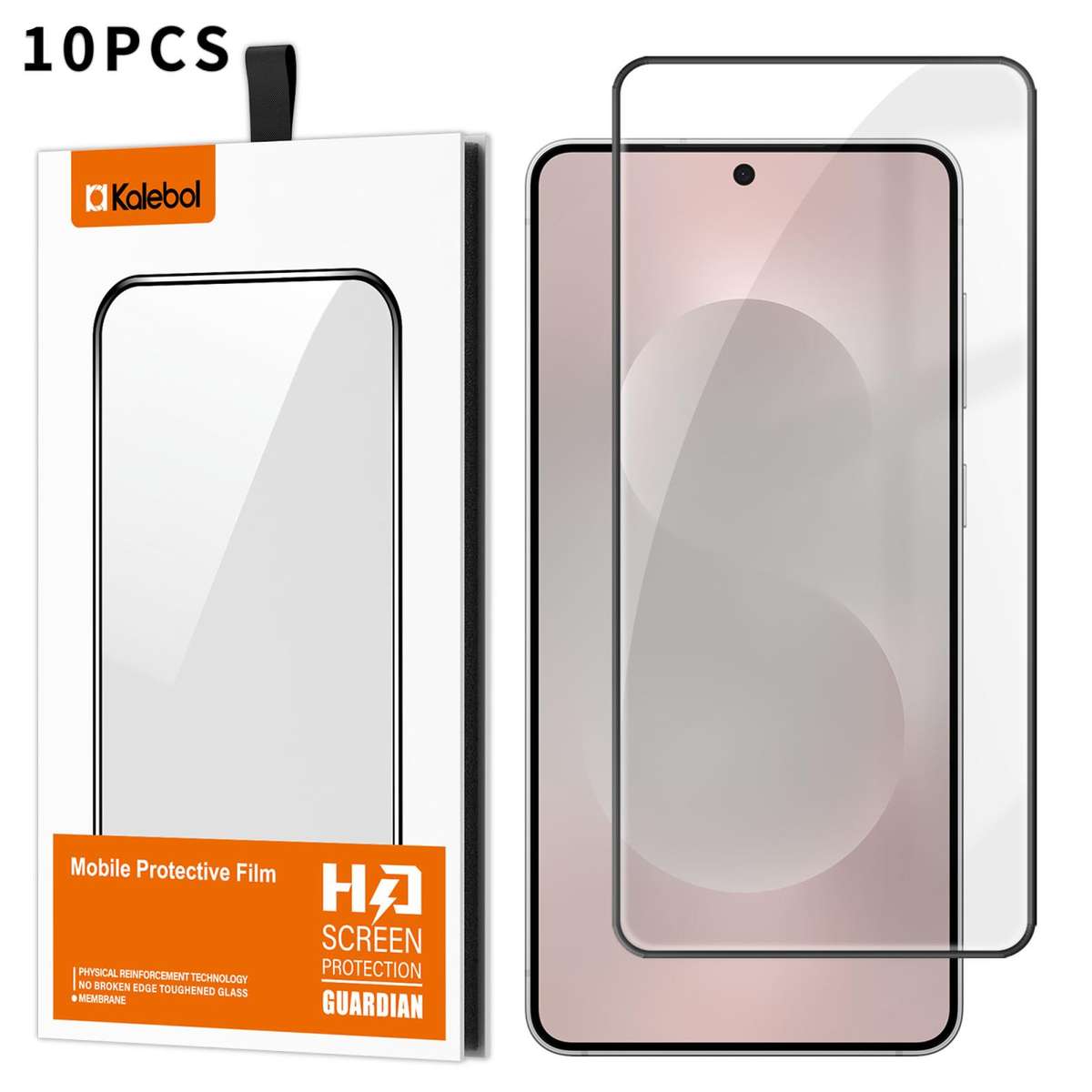 For Samsung Galaxy S26+ 5G 10pcs Kalebol High-Aluminum Screen-Printed Full-Coverage Anti-Fingerpri